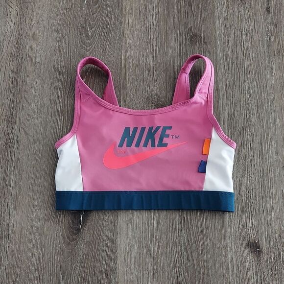 NIKE Swoosh Icon Clash Sports Bra Medium - Picture 2 of 9